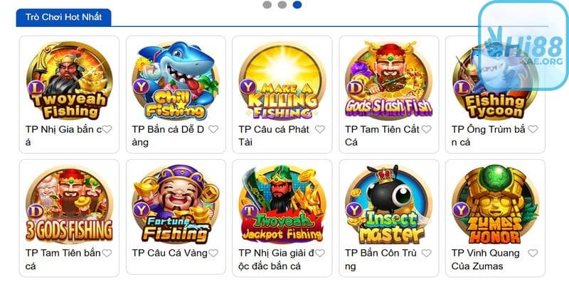 Các tựa game Bắn Cá Hi88 được yêu thích nhất hiện nay