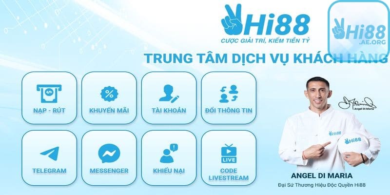 Hi88 cung cấp nhiều kênh liên lạc khác nhau để hỗ trợ người chơi