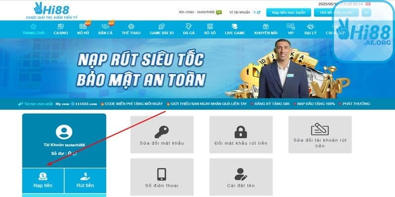 Những lưu ý quan trọng khi nạp tiền Hi88